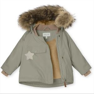 Mini a true wang fleece fur winter jacket